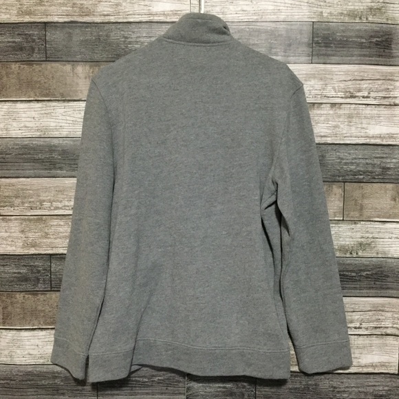 Calvin Klein Sweatshirt Jacket Men’s M Gray Full Zip Pockets Fleece Casual - Picture 4 of 8